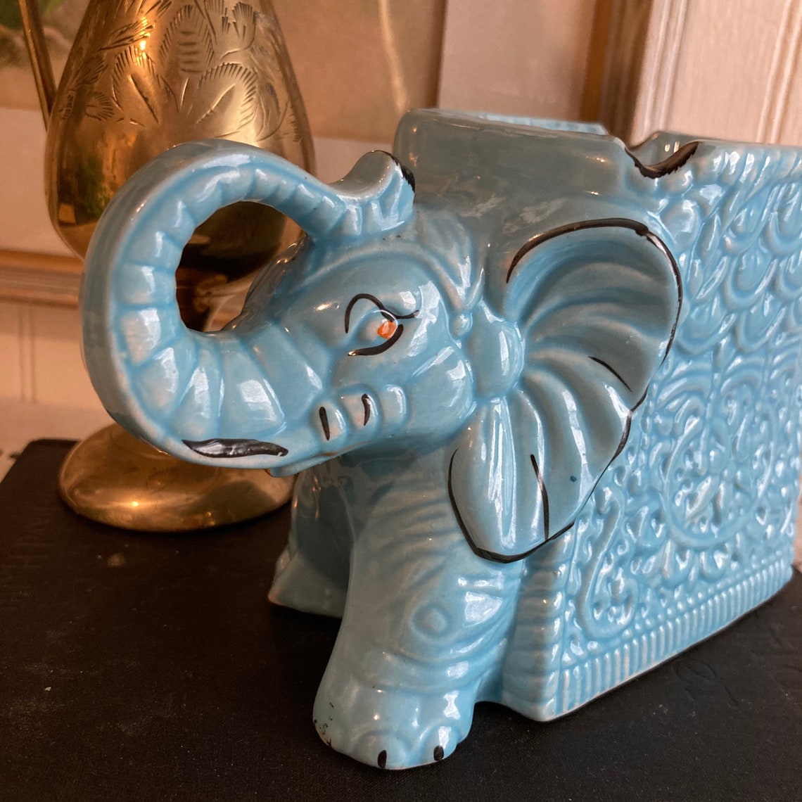 MCM Elephant Ashtray/Vintage Lusterware Ashtray/Elephant Etsy