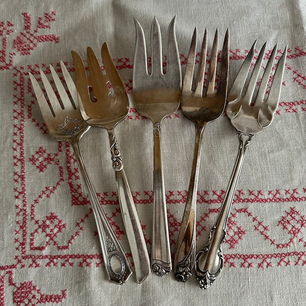 Vintage Serving Fork/Large Silverplate Fork/Sold Separately