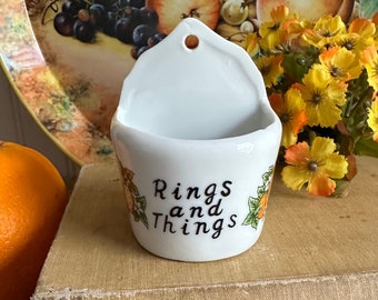 Vintage Rings and Things Ring Holder/Vintage Jewelry Storage