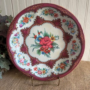 Vintage Tin Bowl/Daher Made in England/Rustic Serving Bowl