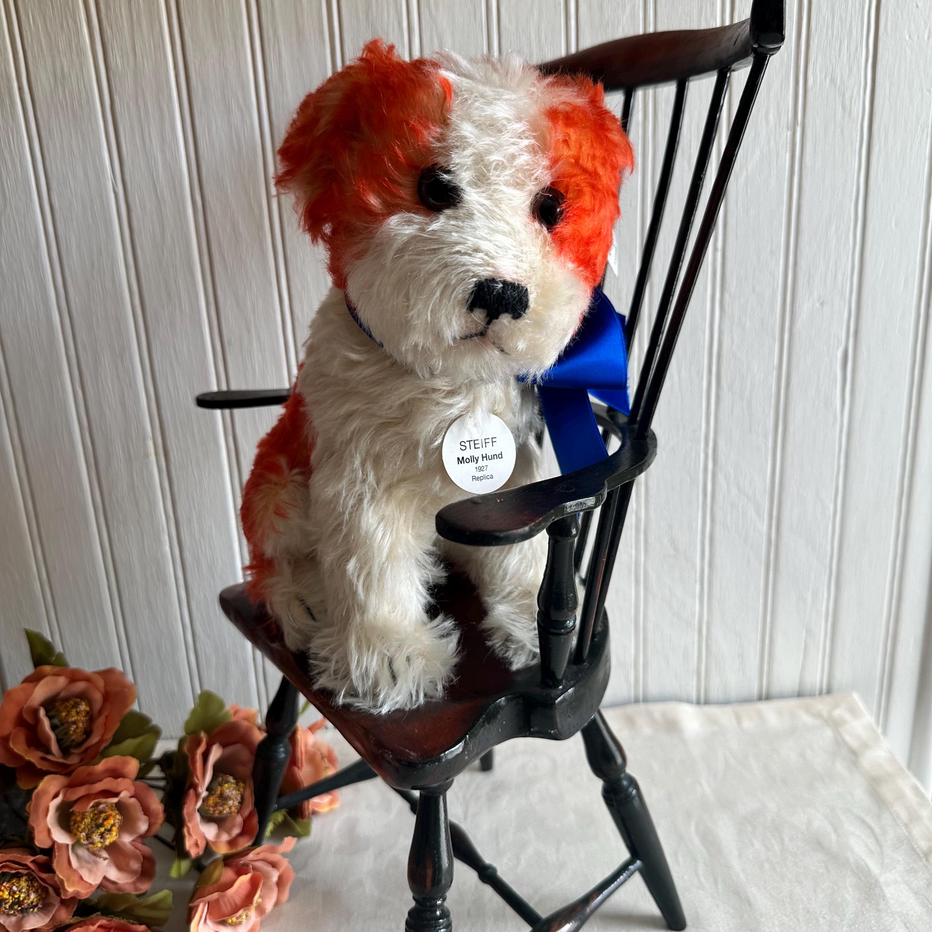 シュタイフ　モーリー　Steiff Molly dog 10cm Steiff Molly Dog Toy - Etsy