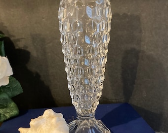 Details about   Fostoria American Crystal Large Flower Vase 10” High Green Vintage 