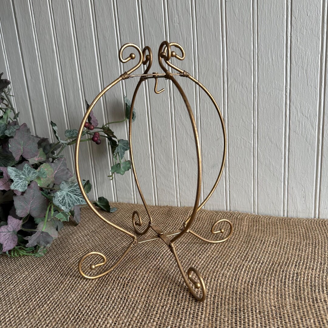 Vintage Brass Display Stand Ornament Stand Etsy