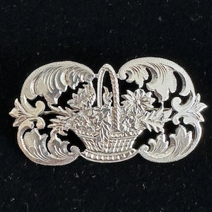 Art Deco Sterling Brooch/935 Sterling Silver Pin/Antique Brooch/Antique Pin