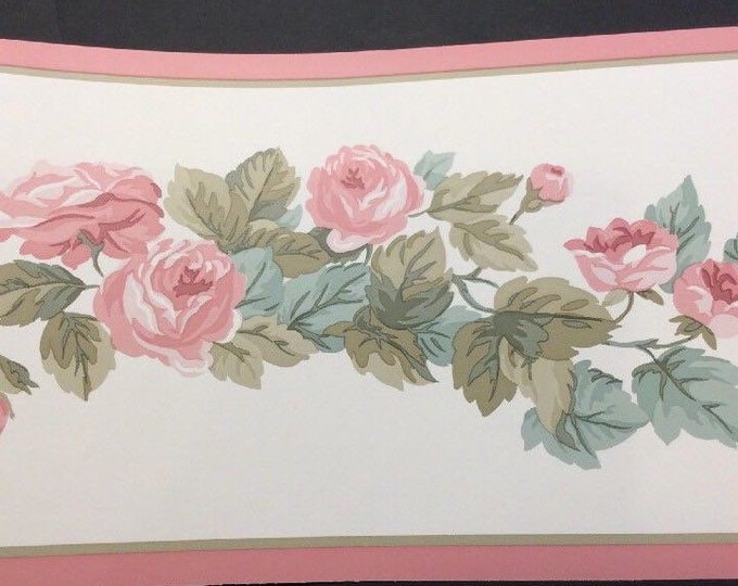 Laura Ashley Home Wallpaper Border/shabby Chic Wallpaper Border/vintage