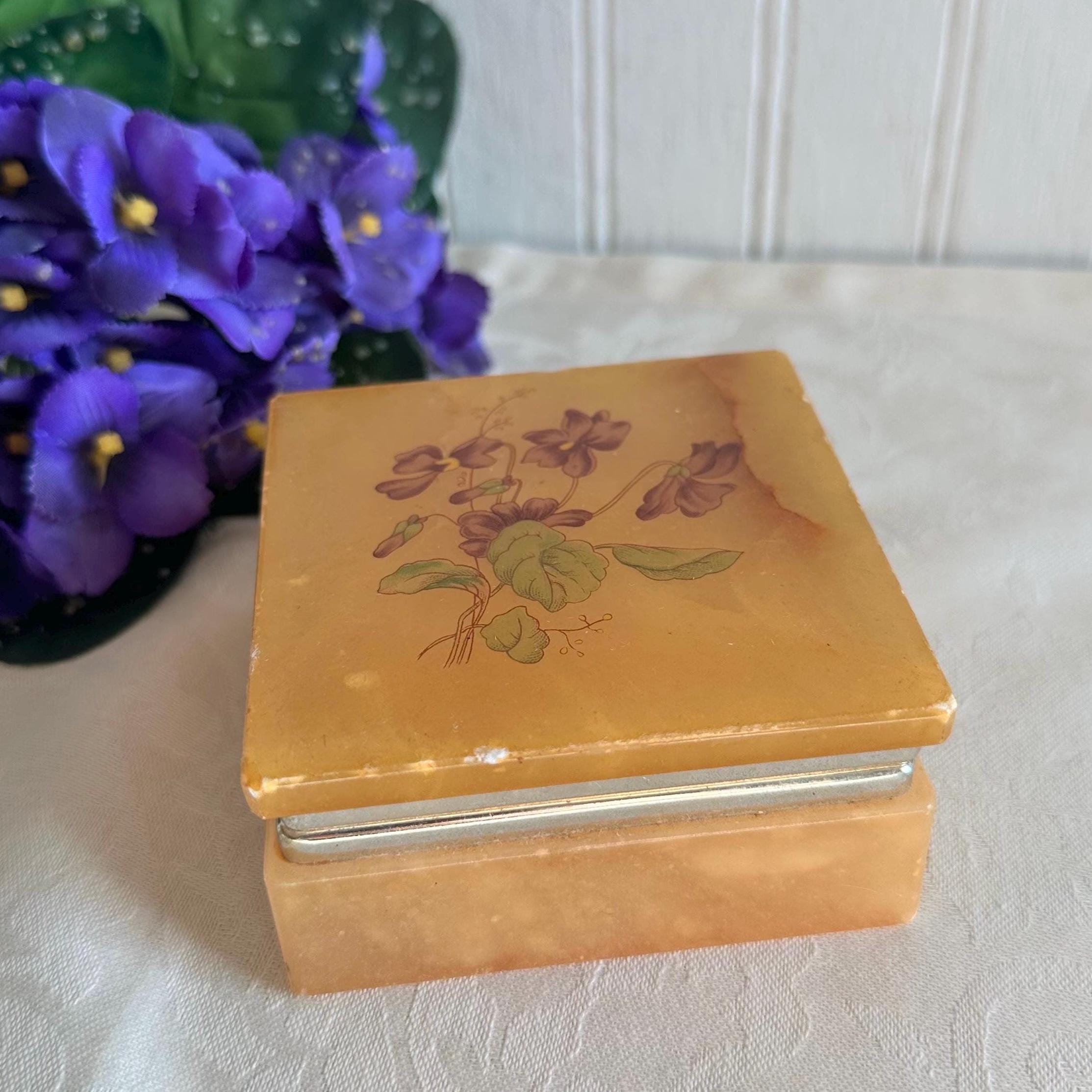Genuine Alabaster Box - Etsy