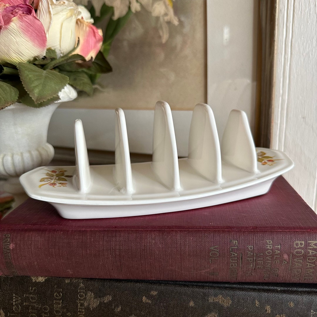Vintage Toast Caddy/marks Spencer Porcelain Toast Rack Etsy