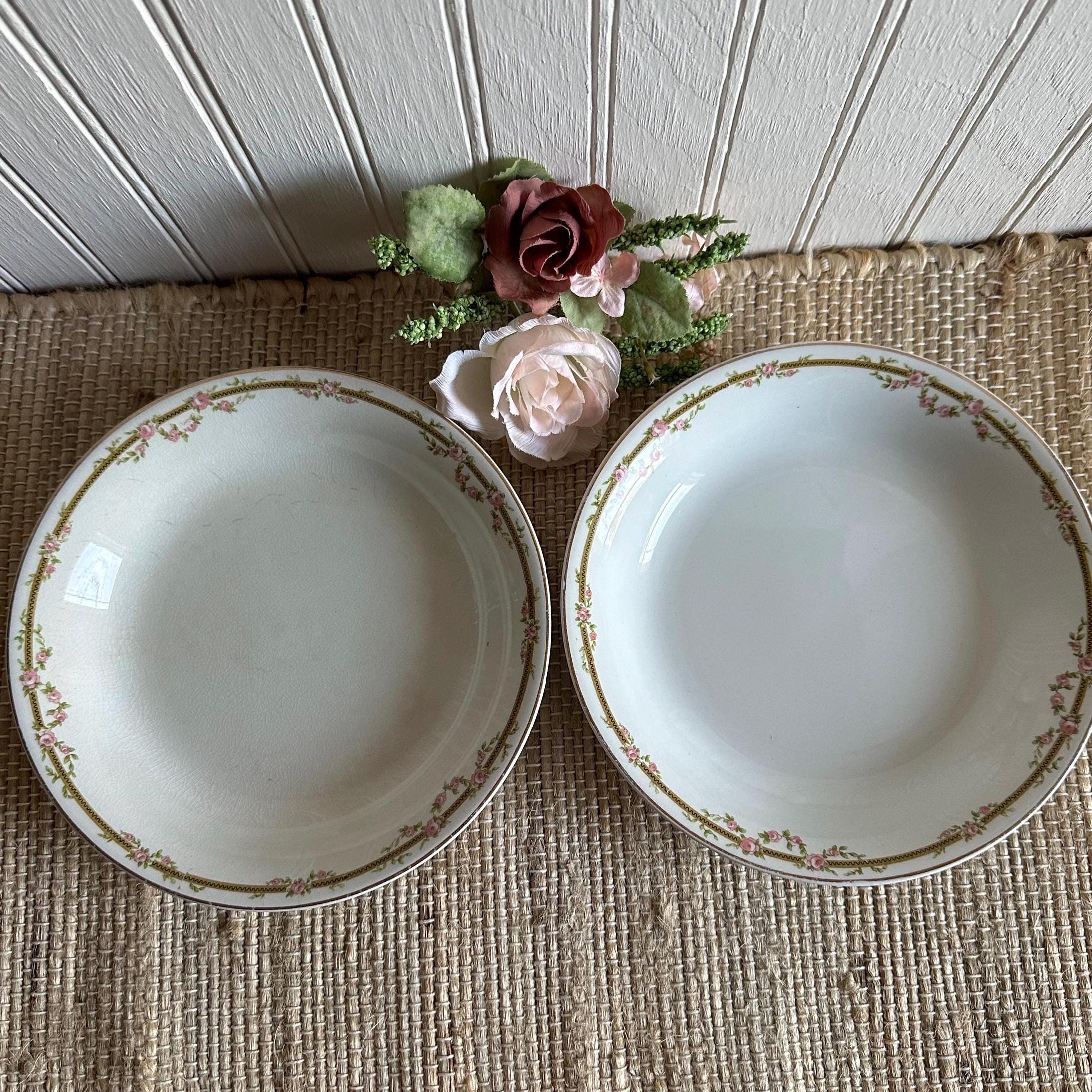 GRINDLEY アンティークプレートセット VINTAGE ANTIQUE RARE GRINDLEY PLATE PASTEL - 1936-1954 Porcelain