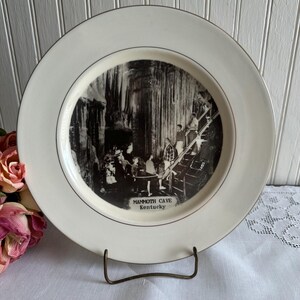 Vintage Mammoth Cave Souvenir Plate/Kentucky Collectible Plate