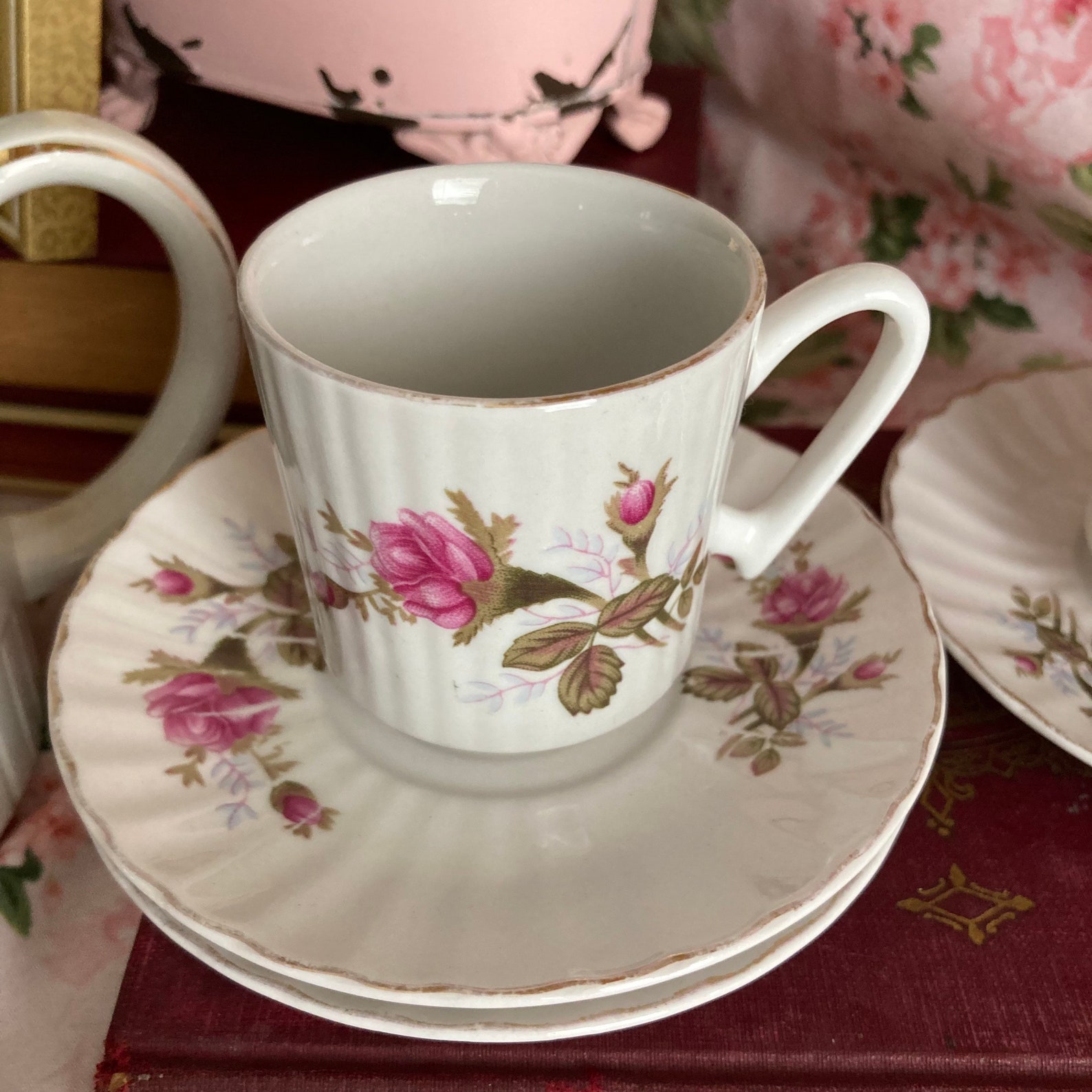 Mini Teacup or Demitasse Set/mini Tea Cups and Saucers/turkish Etsy