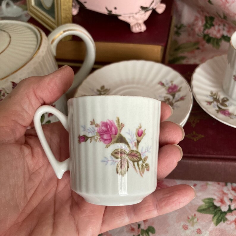 Mini Teacup or Demitasse Set/mini Tea Cups and Saucers/turkish Etsy