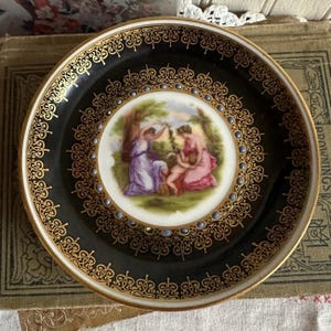 Vintage Porcelain Ring Dish/Mitterteich Pin Dish/Trinket Dish