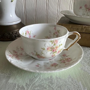 Vintage Tea Cup and Saucer/Limoges/Thomas Haviland Made in France/Sold Seperately