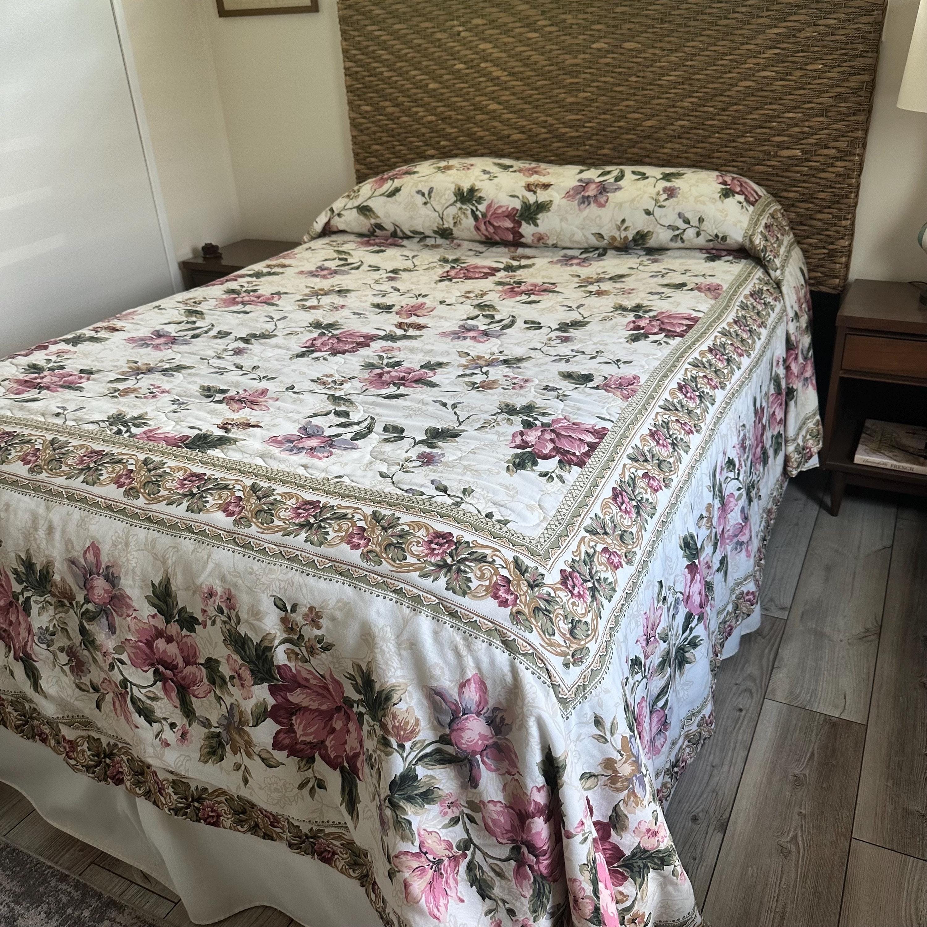 USA 70s Pennys ペニーズ 超大判 シーツ ヴィンテージ 生地 花柄 Vintage Jc Penneys Bedspread - Etsy