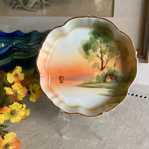 Vintage Pin Dish/Trinket Dish/Nippon Hand Painted