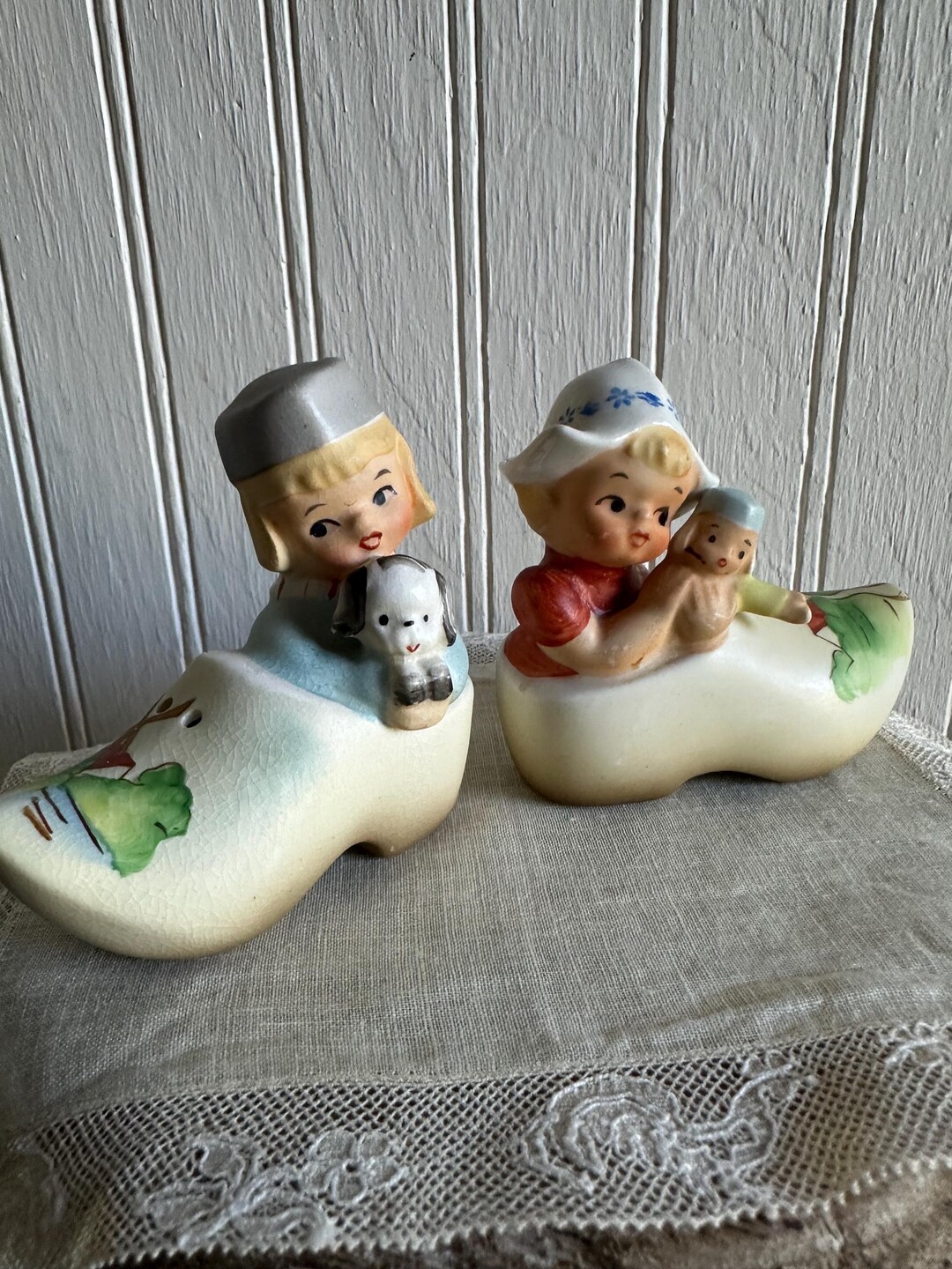 Vintage Dutch Boy and Girl Salt & Pepper Shakers - Japan - Etsy
