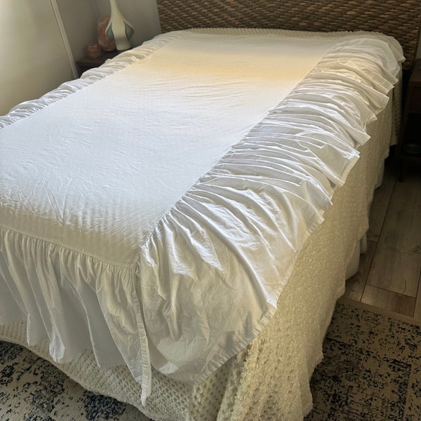 Shabby Chic Bed Skirt Etsy