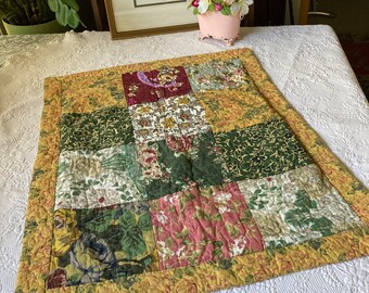 Shabby Chic Pillow Sham/Quilted Pillow Sham/Patchwork Standard Sham