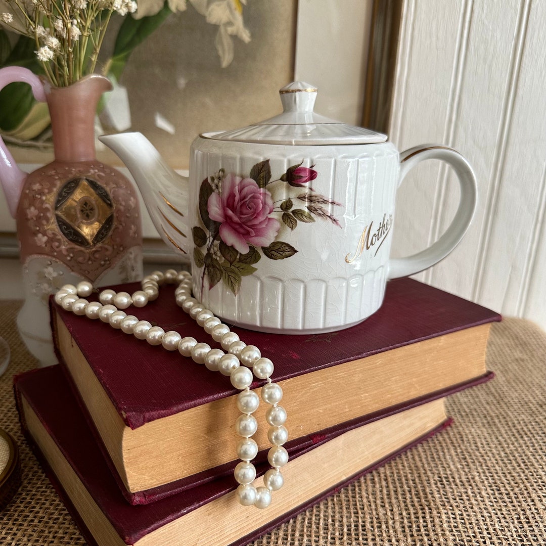 Vintage English Teapot Ellsgreave/rose Teapot Mother/ironstone Teapot