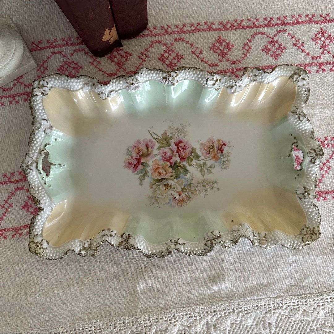 Porcelain Vanity Tray/antique Porcelain Perfume Tray Etsy