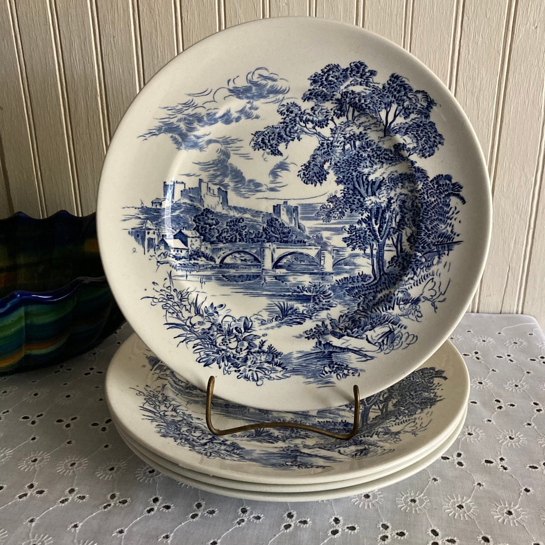 Wedgwood Countryside Blue Dinner Plate/vintage Wedgwood Etsy