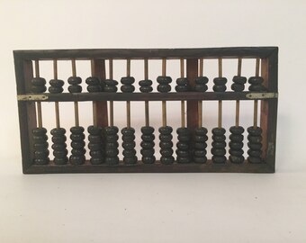 Old Asian Abacus Counting Frame