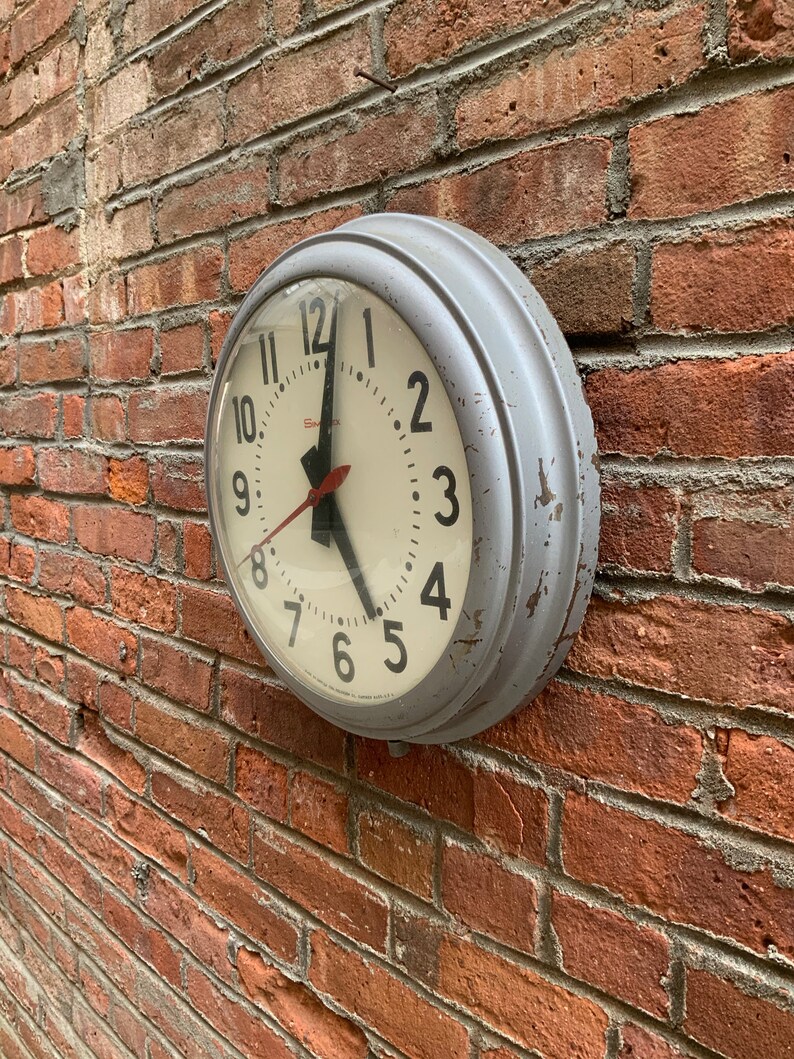 1950s Simplex Time Recorder Wall Clock Etsy