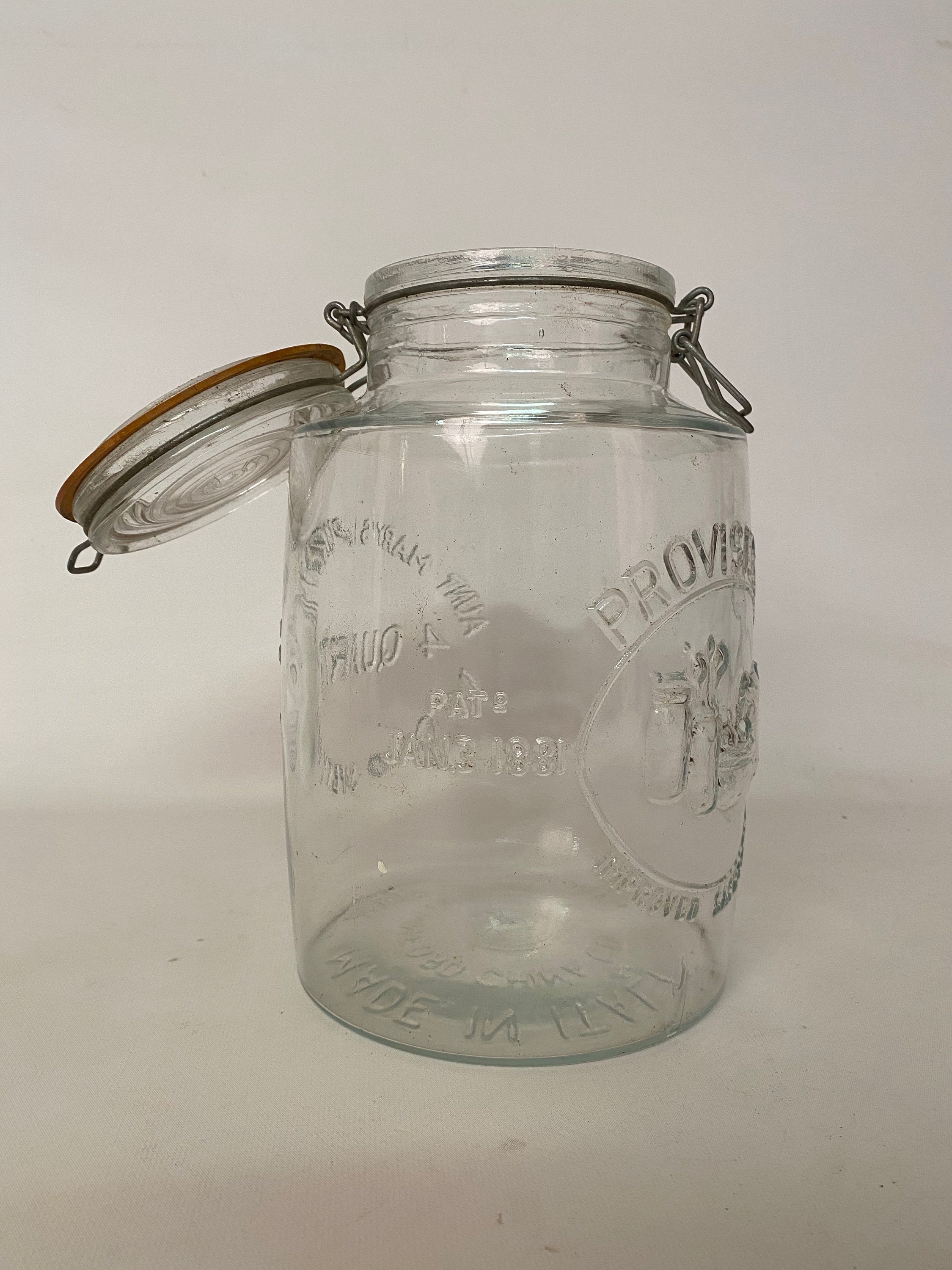 Large Aunt Mary's Pure Foods Four Quart Italian Canning Etsy