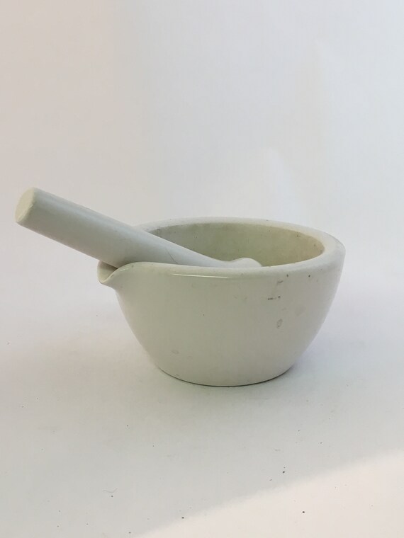 1930s Porcelain Coors Mortar And Pestle Etsy