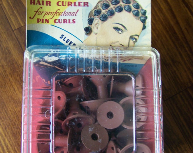 Vintage Spoolies Hair Curlers for Professional Pin Curls Copyright 1949