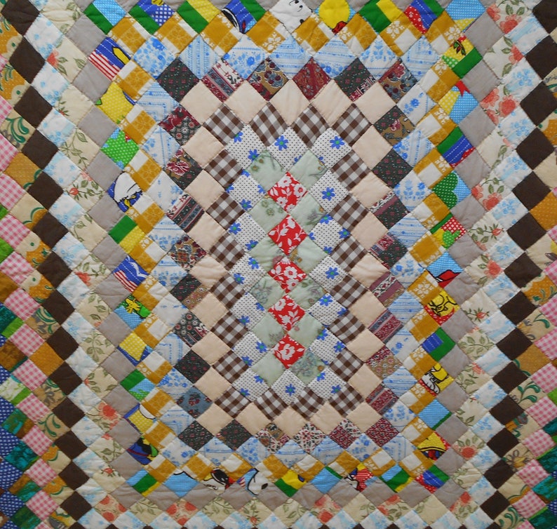 Homemade Boston Commons Quilt. From Vivid Colors and Etsy