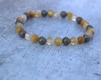Solar Plexus Chakra 6MM Beaded Bracelet