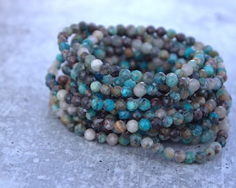 Chrysocolla 5MM Beaded Bracelet
