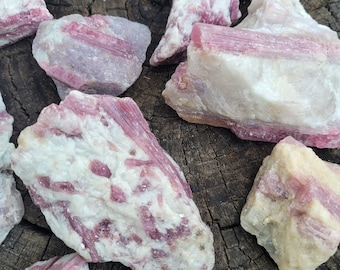 Pink Tourmaline Specimens / Bulk Crystals by POUND