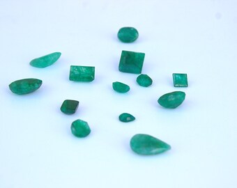 Zambian Emerald / Cut Emerald / Emerald Faceted Cabochon