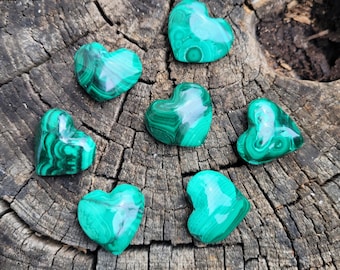 Malachite Small Heart