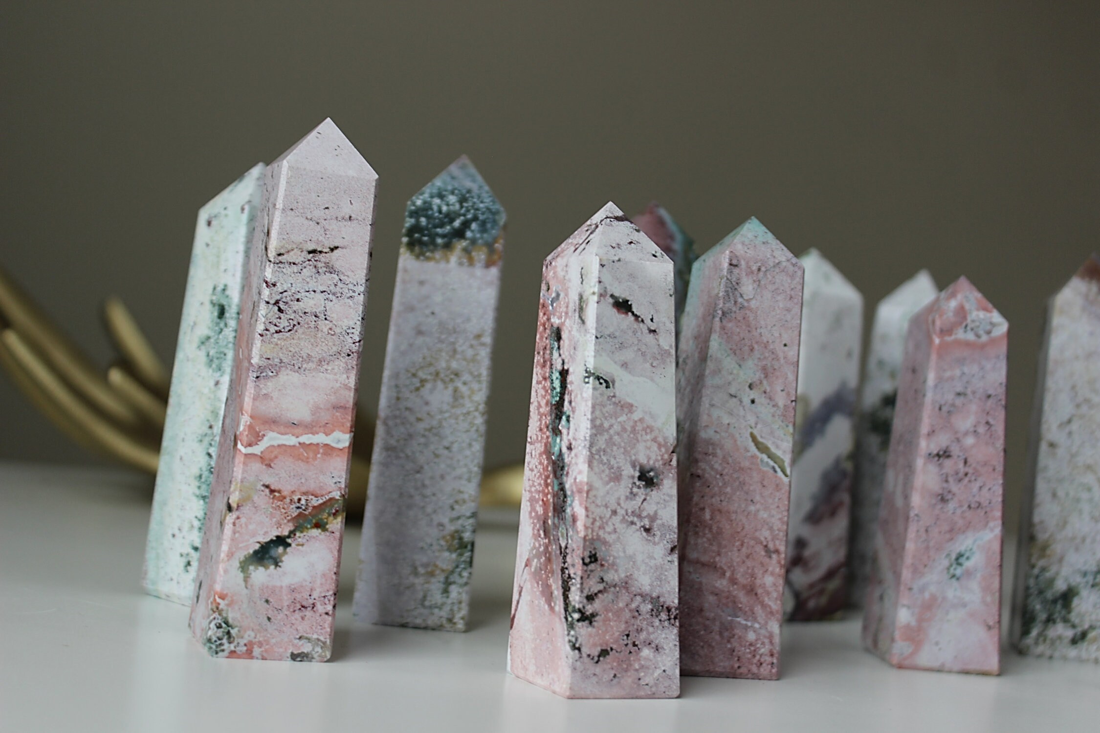 ユニコーンジャスパータワー - Etsy 日本