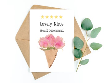 Carte D Anniversaire Florale Etsy