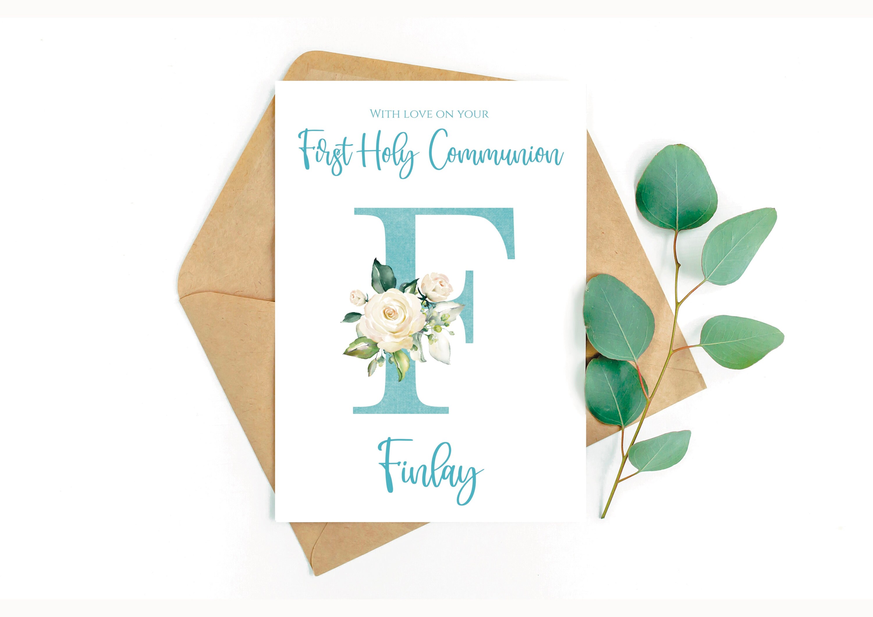 Baptism Card Christening Card Personalised Baptism Card Etsy UK