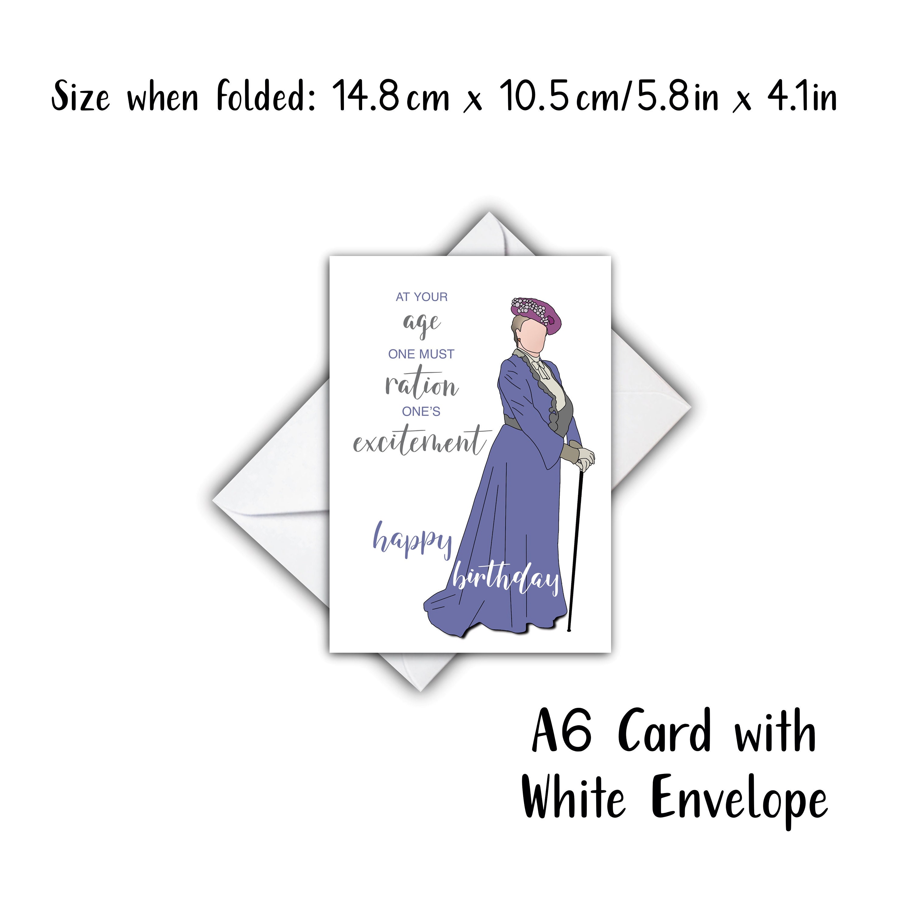 Downton Abbey Birthday Card Happy Birthday Card TV greetings | Etsy