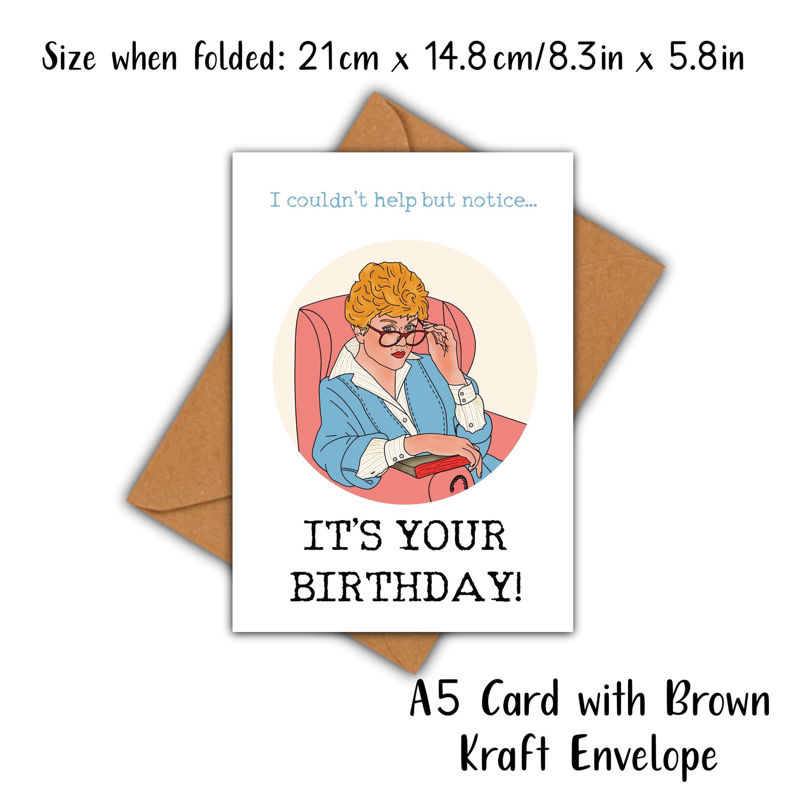 Murder She Wrote Birthday Card Jessica Fletcher Happy Etsy