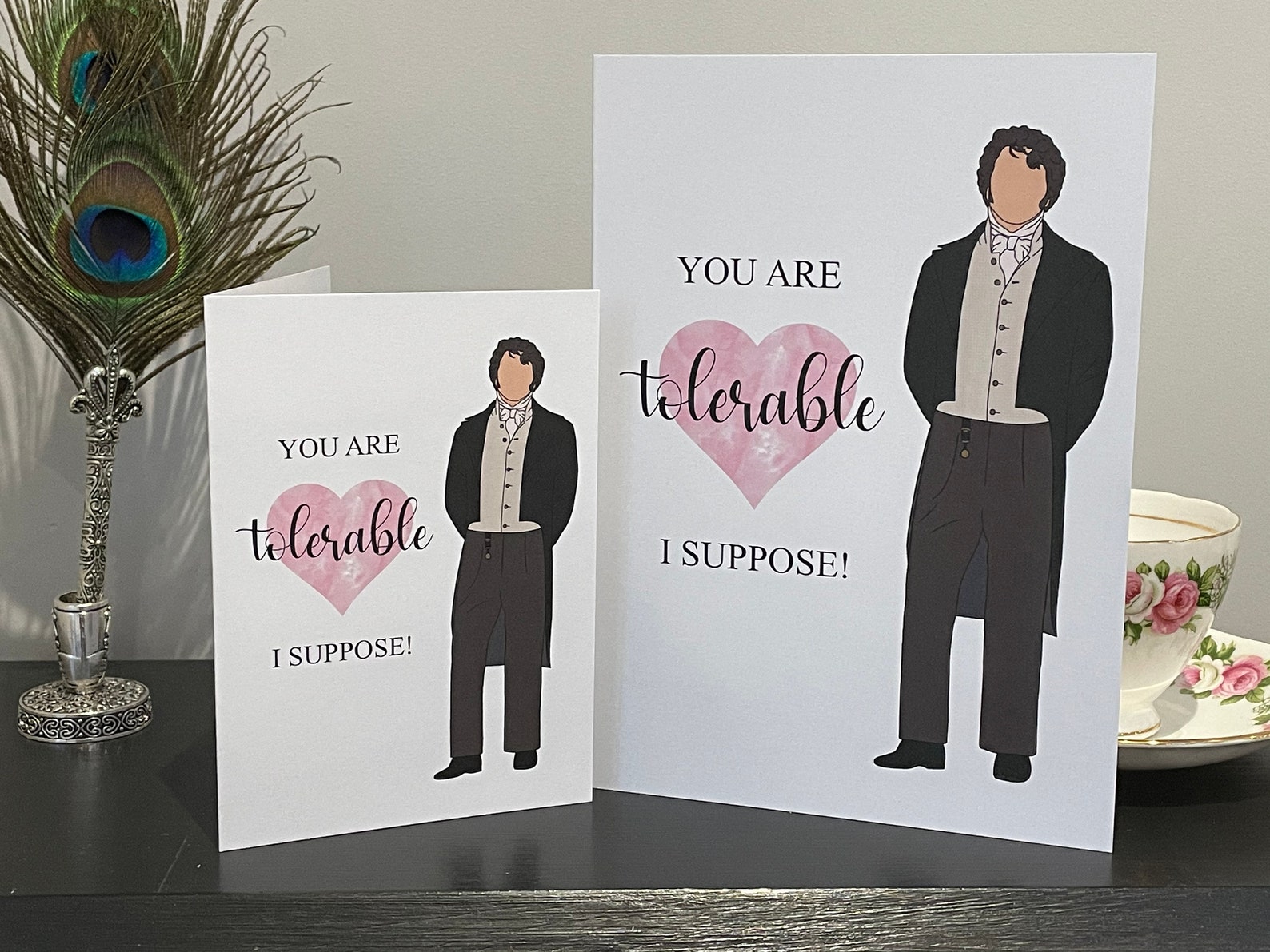Mr Darcy Anniversary Birthday Card Pride and Prejudice Love Etsy