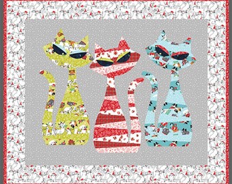 Mod Cat Quilt Quilting Pattern From Colourwerx NEW, Please See ...