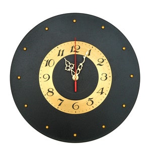 Black gold wall clock with numbers silent clock for wall hanging clock modern wall clock round wall mounted clock
