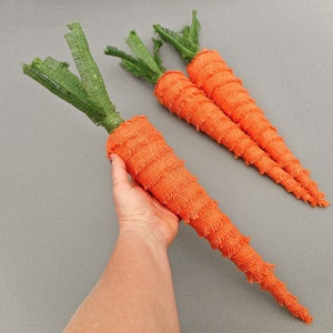 ONE extra large orange carrot ornament vegetable harvest décor fall showcase décor vegan gift
