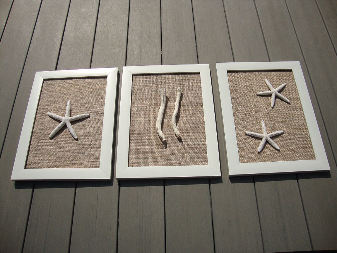 Sea wall decor ocean theme marine wall hangings set nautical Etsy