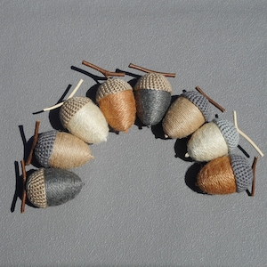 8 Large acorn ornaments set big rustic acorns nature inspired fall décor forest theme autumn arrangements acorn home décor