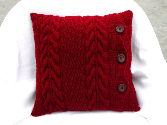 dark red throw pillow