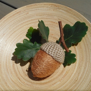 ONE giant acorn ornament big orange acorns fall decorations extra large acorn autumn décor