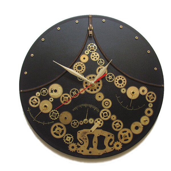 Wall Clock Steampunk Fantasy, exclusive gift, unique wall clocks, modern wall clock, steampunk wall clock, unusual wall clocks, gift for men